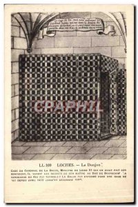 Old Postcard Loches The Dungeon Cage of Cardinal Balue