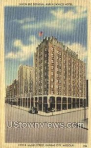 Union Bus Terminal - Kansas City, Missouri MO Postcard