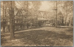 BALTIMORE MD COUTRY CLUB ANTIQUE REAL PHOTO POSTCARD RPPC