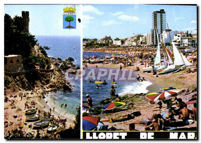 Modern Postcard Costa Brava Lioret de Mar