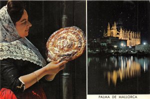 Lot 41 palma de mallorca spain typical girl and cathedral folklore