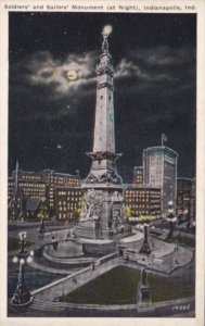 Indiana Indianapolis Soldiers & Sailors Monument At Night