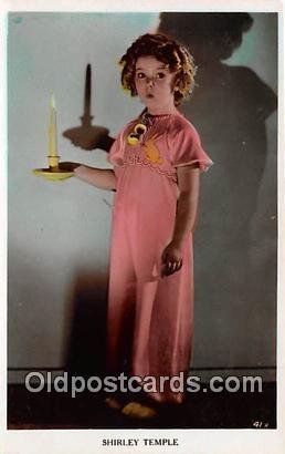 Child Actress Shirley Temple Unused corners are square, card does not lay fla...