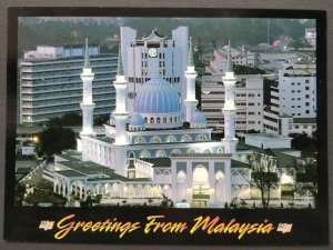 [AG] P28 Malaysia Pahang Majestic Sultan Ahmad Shah Mosque Islamic postcard *New