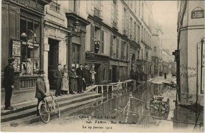 CPA PARIS 6e Crue de la Seine 1910 Rue Hautefeuille (560871)