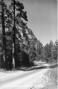 Postcard RPPC 1940s Arizona Sedona Flagstaff In Oak Creek Canyon Cook 24-37