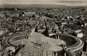 Italy - Rome. View from the Dome, St Peter's Basilica