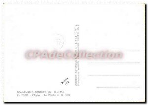 Postcard Modern Donnemarie Dontilly (S & M) The Church Porch and Pults