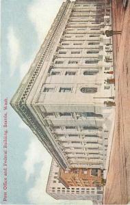 WA, Seattle, Washington, Post Office, Federal Building, Portland Post card