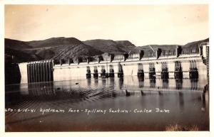 Coulee Dam Washington upstream face Spillway Section real photo pc Z41388
