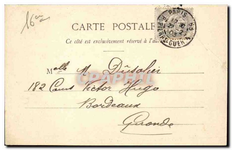 Paris Trocadero Old Postcard View taken under the Eiffel Tower