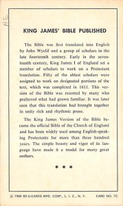 King James Bible published Religion Unused 