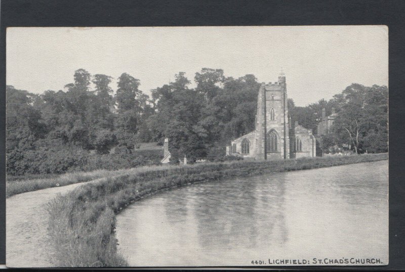 Staffordshire Postcard - Lichfield - St Chad's Church   RS10535 