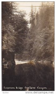 RP, Suspension Bridge, Capilano Canyon, British Columbia, Canada, 1920-1940s