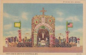 Wisconsin Dickeyville Front View Of Grotto Curteich