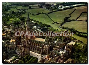 Modern Postcard Autun S and L Aerial view of the cathedral St. Lazare XII s