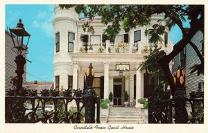 Postcard Royal Street Cornstalk Fence Guest House New Orleans Louisiana