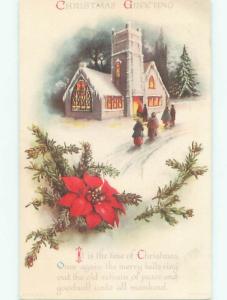 Divided-Back CHRISTMAS SCENE Great Postcard AA0144