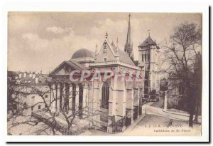 Switzerland Old Postcard Geneva St Pierre Cathedral