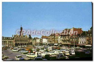 Old Postcard Saint Quentin Aisne Place of City Hotel