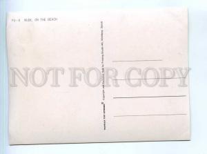 251655 PIN UP NUDE girl beach Toppan 3-D lenticular postcard | Topics