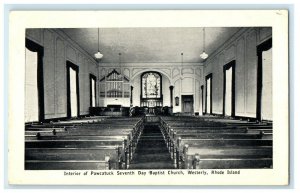 1947 Pawcatuck Seventh Day Baptist Church, Westerly, Rhode Island RI Postcard