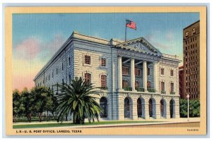 U.S Post Office Building Exterior Scene Laredo Texas TX Vintage Postcard