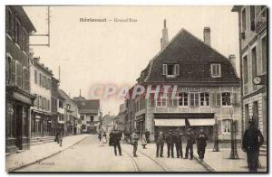 Hericourt Old Postcard High Street