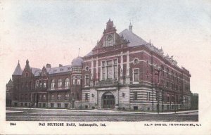 Postcard Das Deutsche Haus Indianapolis IN