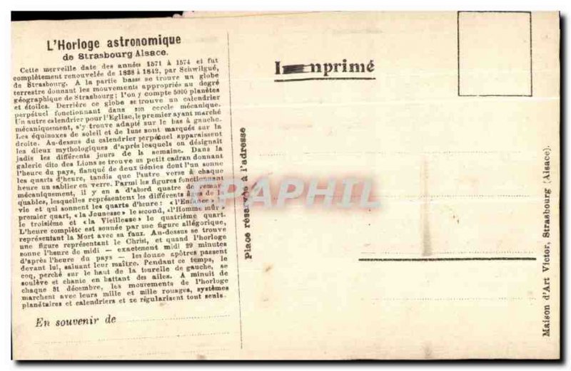 CARD SYSTEM Strasbourg Astronomical Clock