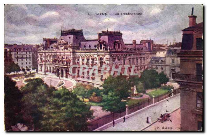 Lyon - La Prefecture - Old Postcard