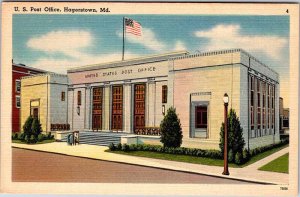 Postcard BUILDING SCENE Hagerstown Maryland MD AM0525