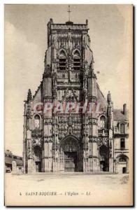 Old Postcard Saint Riquier l & # 39eglise