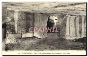 Postcard Old Saint Emilion Well and House of Refuge Des Girondins