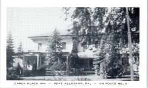 PORT ALLEGANY, PA Pennsylvania  CANOE PLACE INN  c1950s Roadside    Postcard