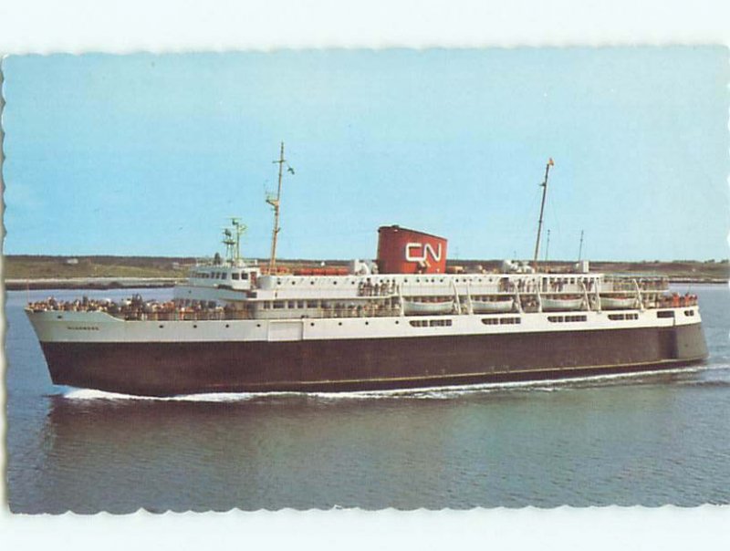 Pre-1980 CN CANADIAN NATIONAL BLUENOSE SHIP BOAT Yarmouth Nova Scotia NS AF3759