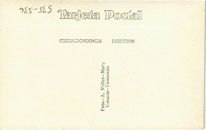 PC CPA VENEZUELA, CARACAS, NATIVE CAMP, Vintage REAL PHOTO Postcard (b22167)
