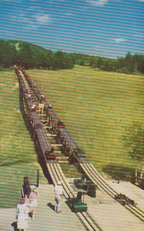 New Hampshire North Conway Mt Cranmore Skimobile Arriving At Base Station 1956