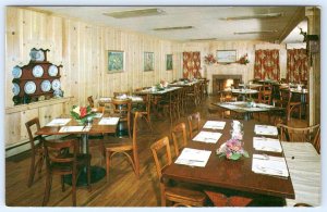 1950-70's REHOBOTH BEACH DELAWARE DINNER BELL INN RESTAURANT INTERIOR POSTCARD