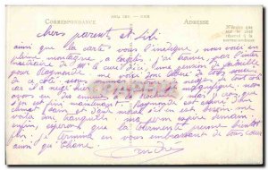 Old Postcard Argeles Gazost and mountains d & # 39Azun