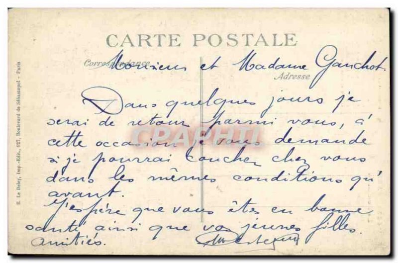 Old Postcard Paris Pantheon