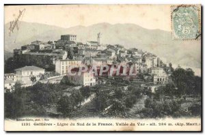 Gattieres Old Postcard South Line of France Vallee du Var