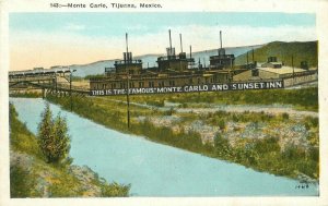 Tijuana Mexico Monte Carlo Kashower 1920s Postcard 21-9857