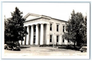 c1940's Public Library Building Cars Cumberland Maryland MD RPPC Photo Postcard