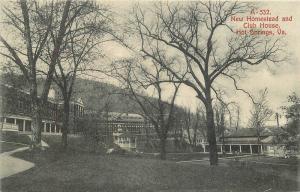 Bastain Bros C-1910 Hot Springs Arkansas Homestead Club House postcard 7024