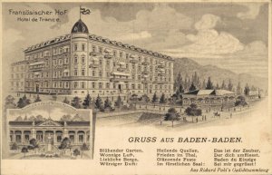 Germany Gruss aus Baden Baden Französischer Hof Hotel de France 05.16 