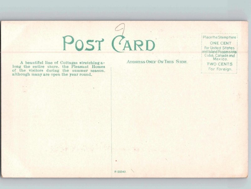 c1910 The Cottage Line Virginia Beach Norfolk VA Postcard