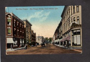 PQ QC Three Trois Rivieres Rivers Rue Des Forges Quebec Carte Postale Canada