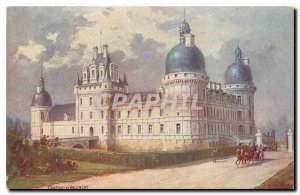 Old Postcard Chateau de Valencay