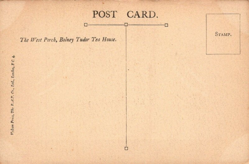 Sussex Postcard - The West Porch, Bolney Tudor Tea House  RS23168